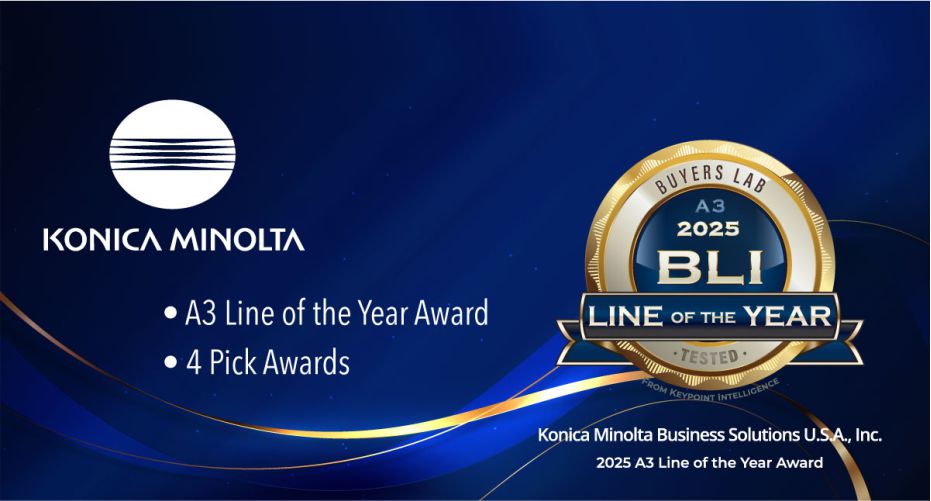 Konica Minolta dörd Pick Mükafatı qazandı və 2025-ci ilin A3 xətti seçildi